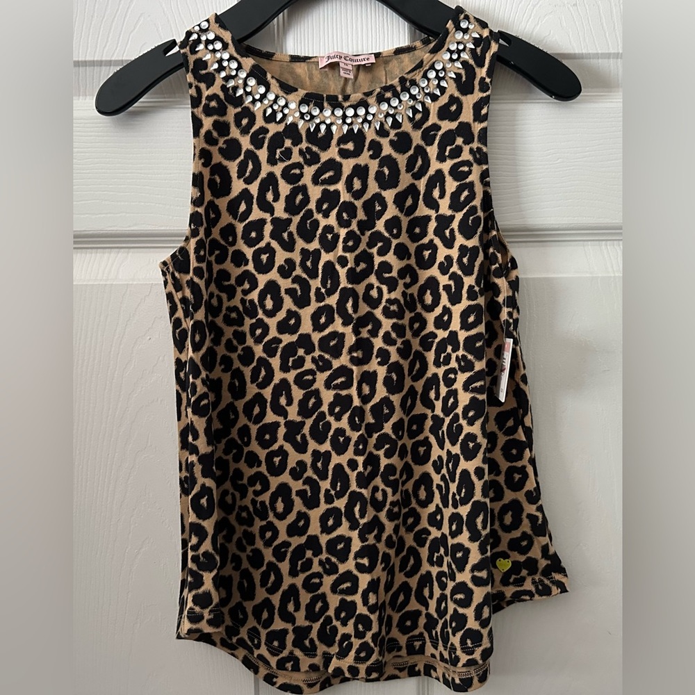 NWT JUICY COUTURE Big Girl Canyon Cheetan Print Tank